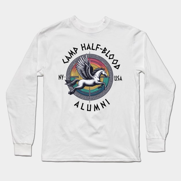 camp half blood - percy jackson - Mythical Winged Horse Long Sleeve T-Shirt by whatyouareisbeautiful